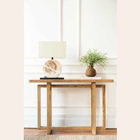MESA DE ARRIMO / CONSOLA GEO - OLMO NATURAL - 1.20 MTS