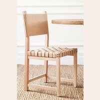 SILLA DE COMEDOR TURRON - CUERO TRENZADO