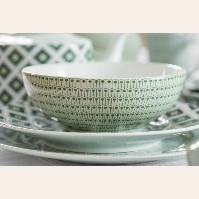 BOWL / COMPOTERA GREEN MIX - 14.5 CMS