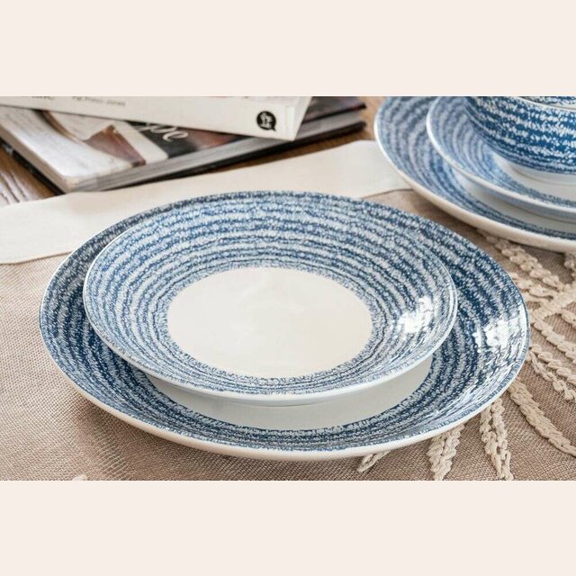 PLATO POSTRE BLUE CHIC - 22 CMS