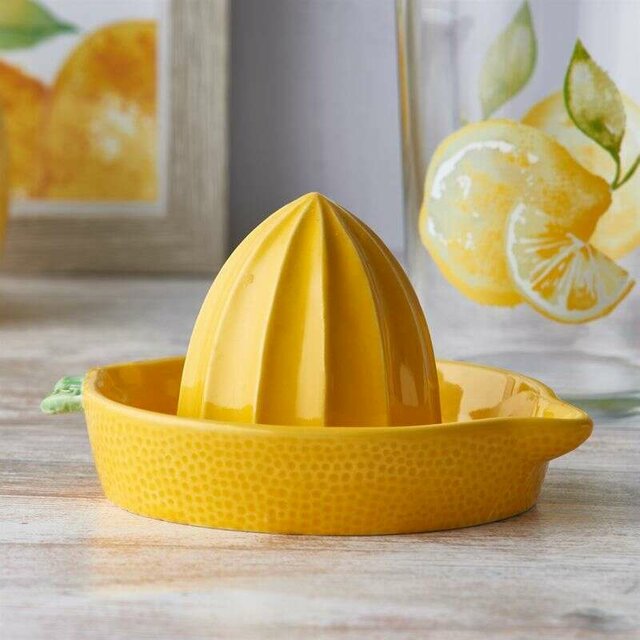 EXPRIMIDOR DE CERAMICA CON PICO VERTEDOR PRICE & KENSINGTON - LIMON