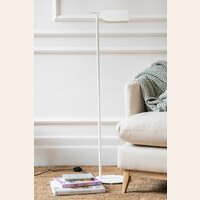LAMPARA DE LECTURA DE HIERRO - PATINADA BLANCA