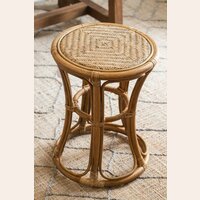 MESA AUXILIAR / BANQUITO - BAMBOO Y RATTAN - SIKA DESIGN