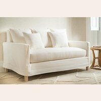 SILLON LOLA - FUNDA LAVABLE JEAN BLANCO