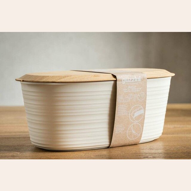 RECIPIENTE PARA PAN CON TAPA HERMETICA GUZZINI - BLANCO - 31 X 16 CMS 
