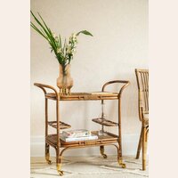 CARRO BAR - BAMBOO Y RATTAN - SIKA DESIGN 