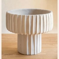 VASIJA CEMENTO GRIS - 27 X 27 CMS