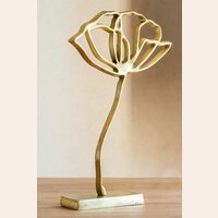 ADORNO PETALOS GOLD - 44 CMS
