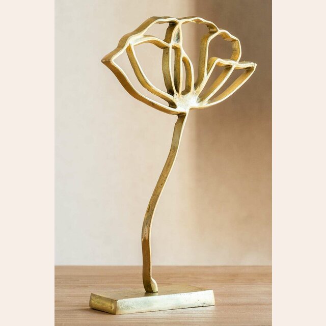ADORNO PETALOS GOLD - 44 CMS