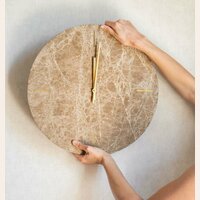 RELOJ DE PARED - MARMOL - MALVA