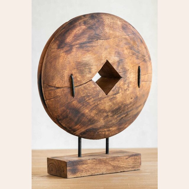 ADORNO CIRCULO DE MADERA