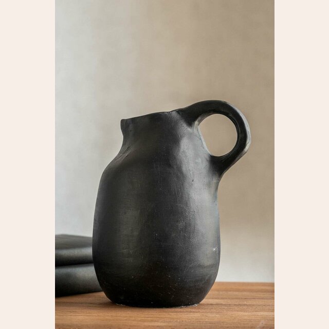 VASIJA DE CERAMICA - BLACK - 25 CMS