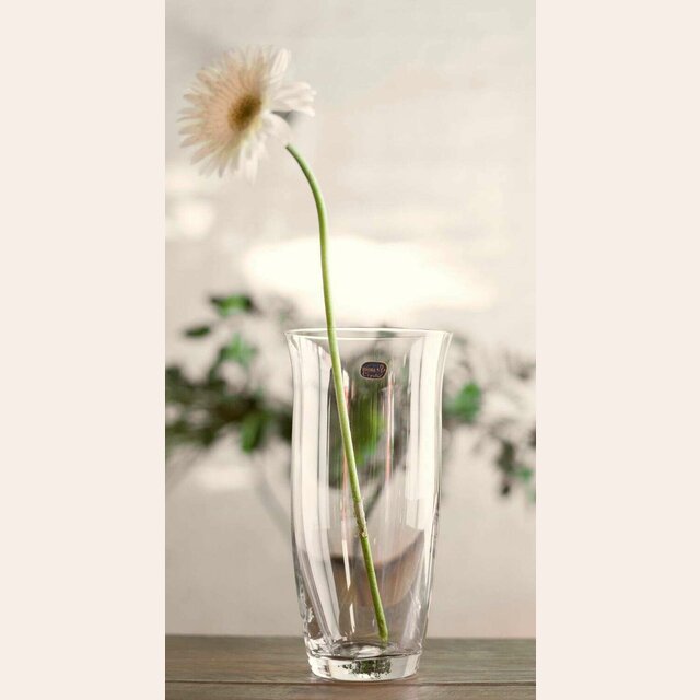 FLORERO DE CRISTAL BOHEMIA ALTO