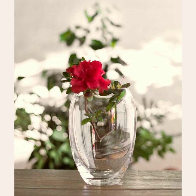 FLORERO DE CRISTAL BOHEMIA