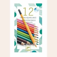 SET 12 LAPICES DE COLORES ACUARELABLES DJECO - +6 AÑOS