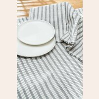 MANTEL / LONA RAYADA - GRIS - 1.60 X 0.90 MTS 