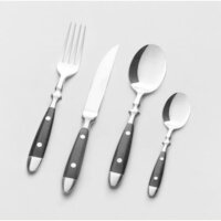JUEGO DE CUBIERTOS VOLF BISTRO NEGRO - 24 PIEZAS