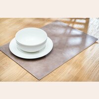 INDIVIDUAL SIMIL CUERO MARRON - 43 X 30 CMS