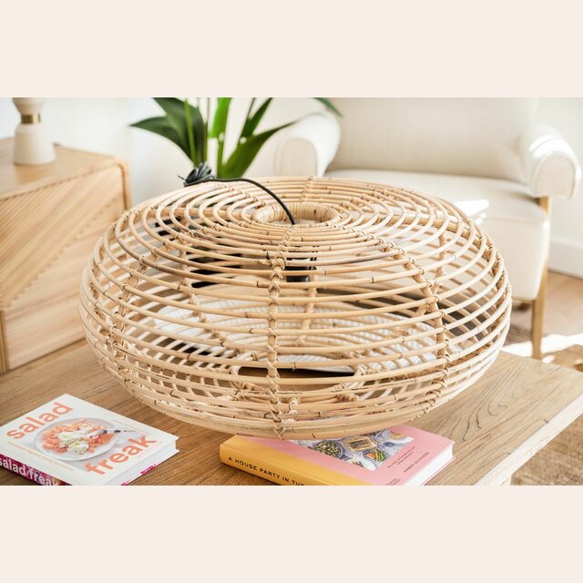 LAMPARA DE TECHO DE BAMBOO CALI - 70 CMS