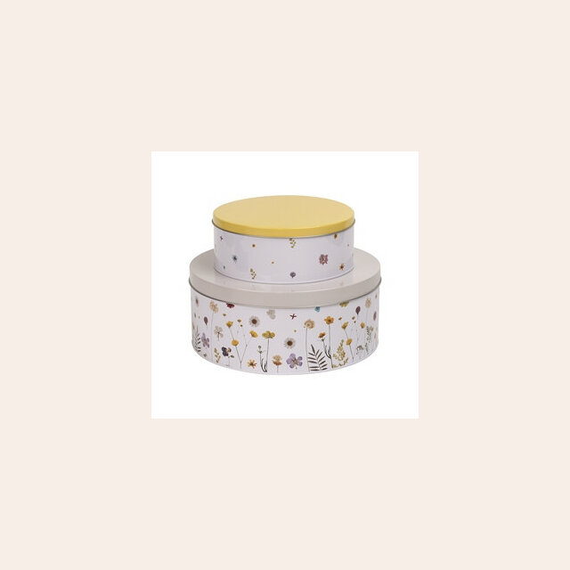 SET 2 LATAS PARA TORTA O GALLETITAS TYPHOON - BOTANICS