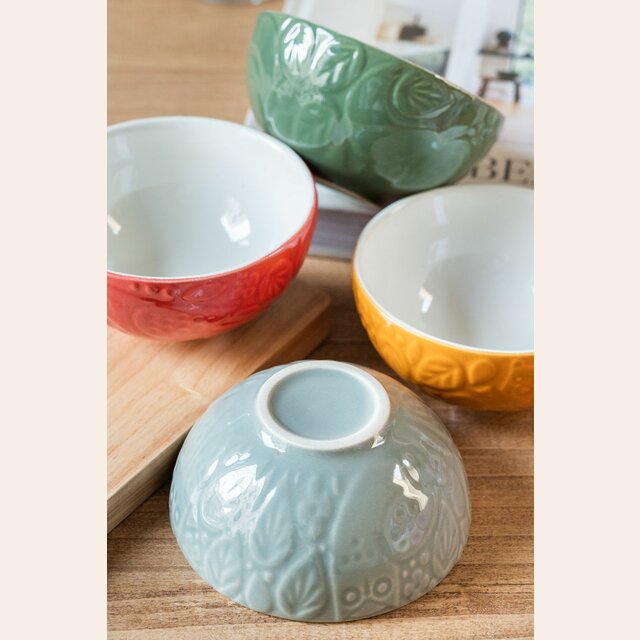 SET 4 BOWLS / COMPOTERAS DE CERAMICA MASON CASH - IN THE FOREST