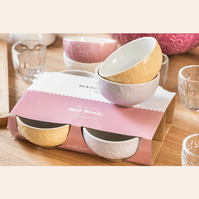 SET 4 BOWLS / COMPOTERAS DE CERAMICA MASON CASH - IN THE MEADOW
