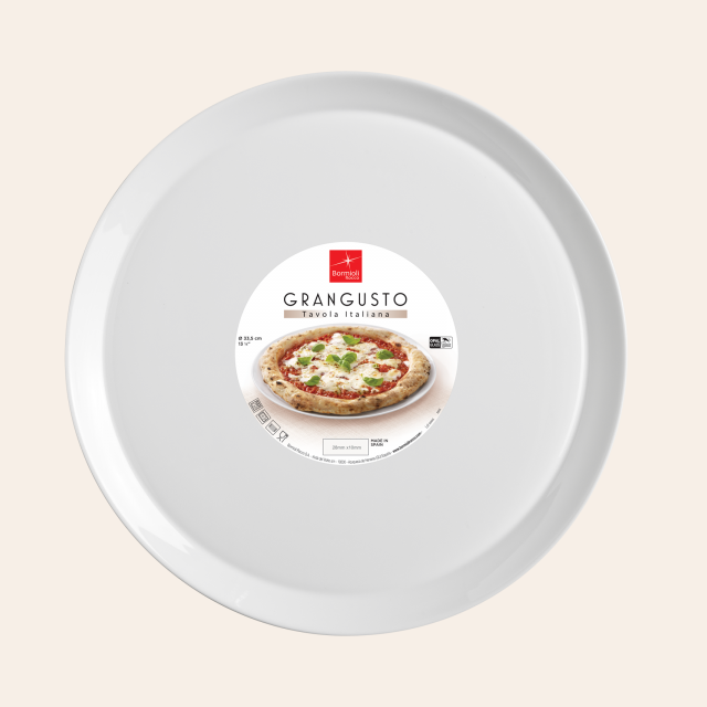 PLATO / FUENTE PARA PIZZA BORMIOLI ROCCO -  33.5 CMS