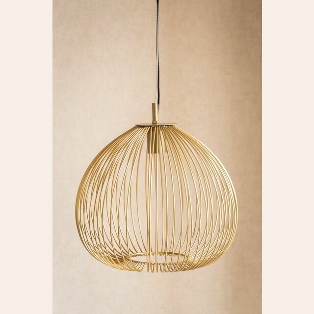 LAMPARA DE TECHO MOON - METAL GOLD