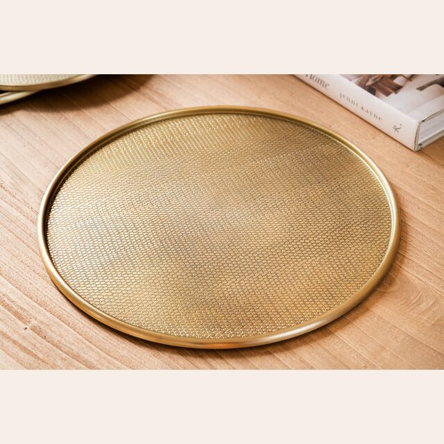 PLATO REDONDO BRONCE - 30 CMS