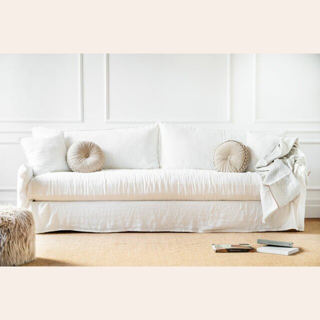 SILLON ALMA XL LINO BLANCO - 2.80 MTS