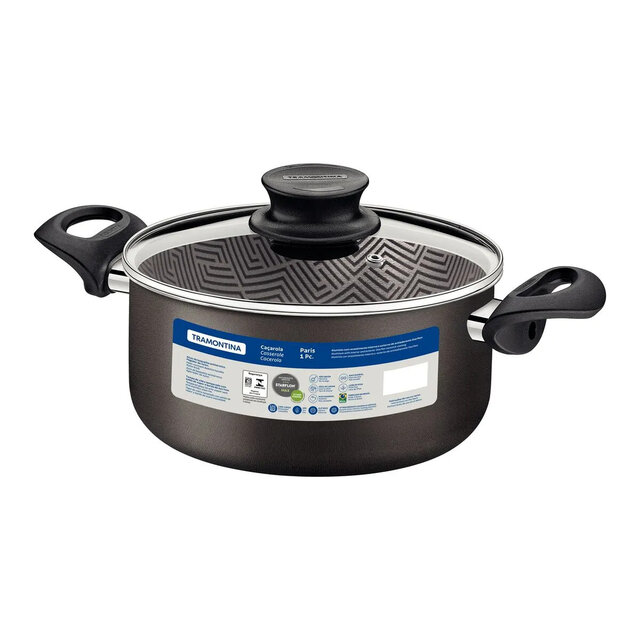 CACEROLA TEFLON CON ASAS TRAMONTINA - 28 CMS