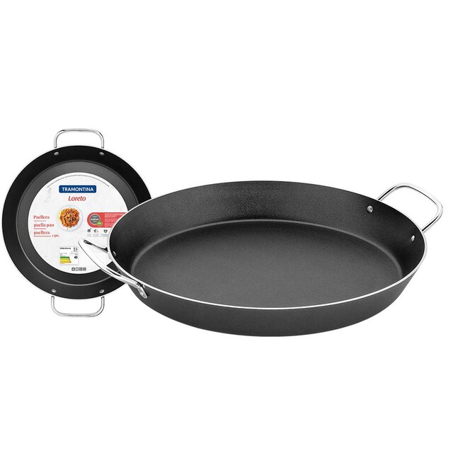 PAELLERA TRAMONTINA TEFLON - 38 CMS