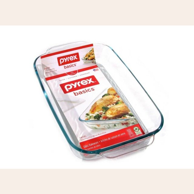 ASADERA DE VIDRIO PYREX - 28 X 18 CM