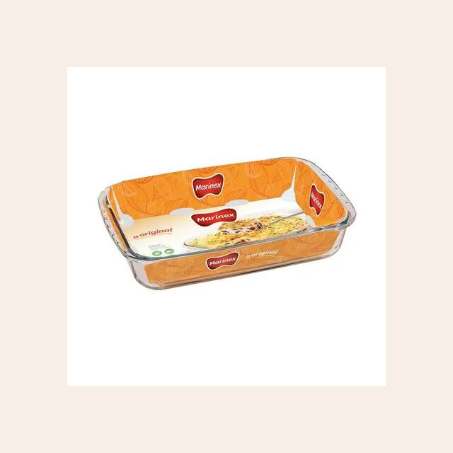 FUENTE DE VIDRIO RECTANGULAR HONDA MARINEX - 40 X 25 CM