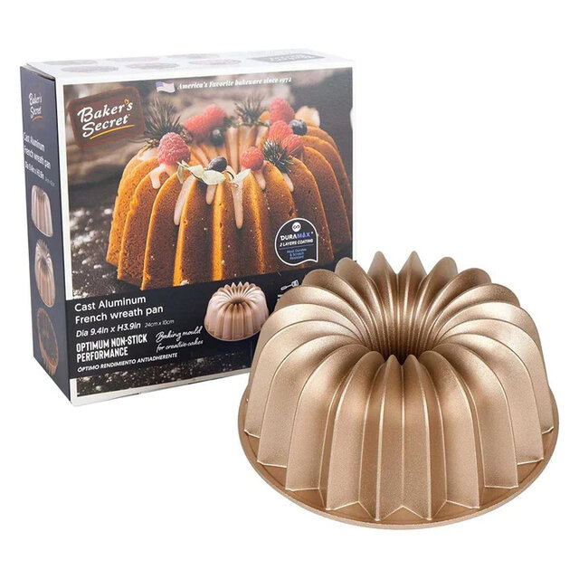 MOLDE CAKE ALUMINIO FUNDIDO ANTIADHERENTE