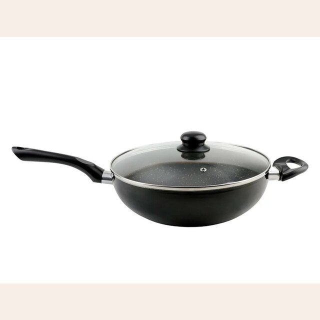 SARTEN WOK DE TEFLON CON TAPA CUORI - 30 CM
