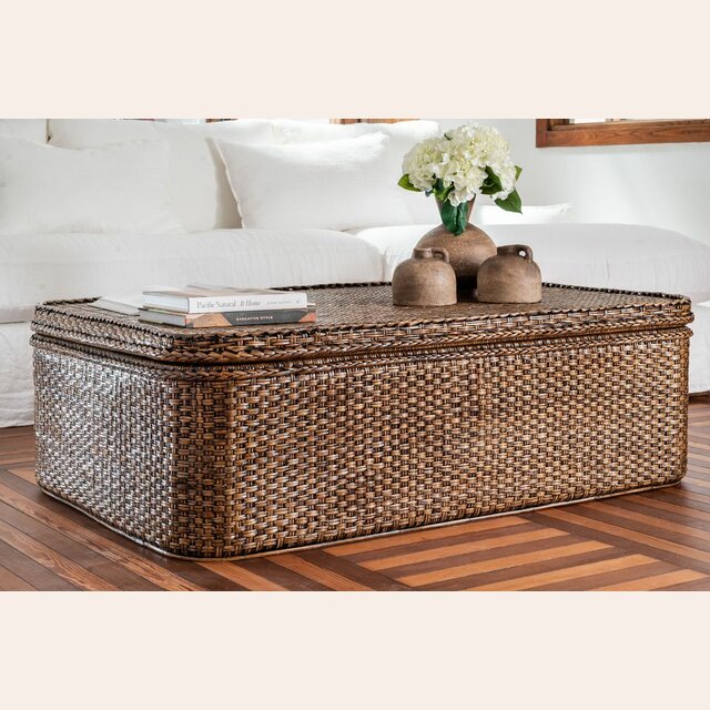 MESA BAUL - RATTAN OSCURO