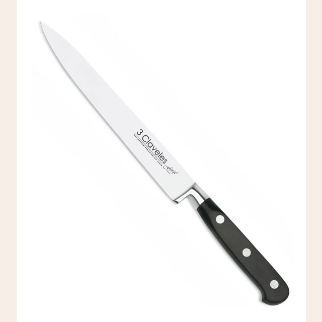 CUCHILLO FILETERO FORJADO 3 CLAVELES - 19 CMS
