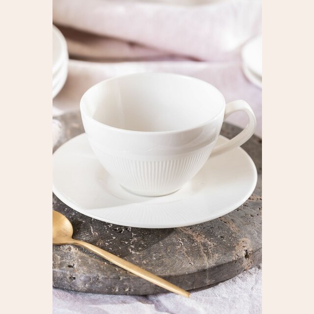 TAZA TE CON PLATO QUALITIER SILK 