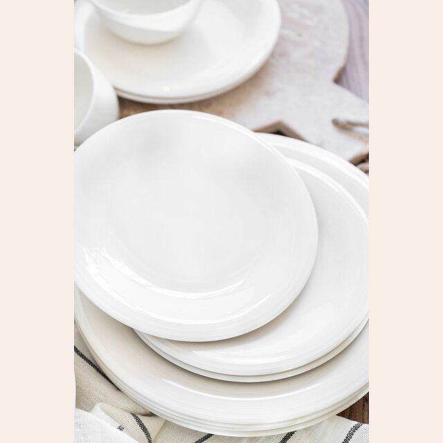 PLATO POSTRE QUALITIER SERENA BLANCO 