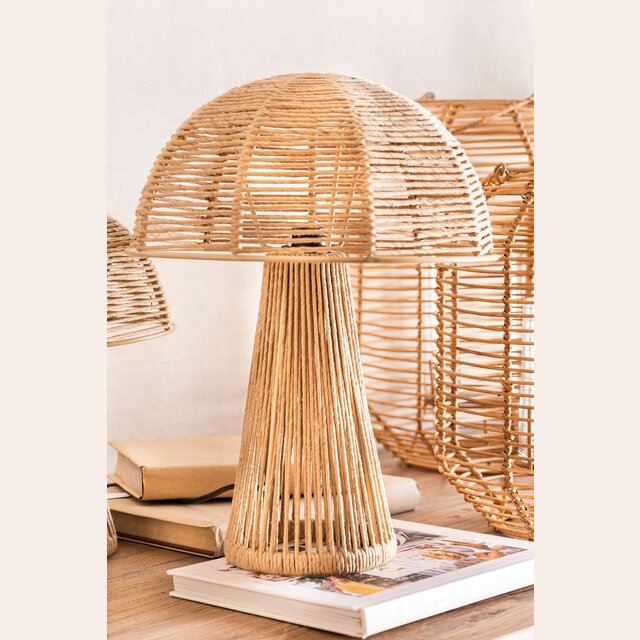 LAMPARA HONGUITO CUERDA - ALTURA 28 CMS