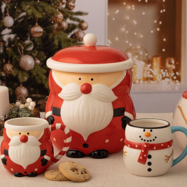 RECIPIENTE PARA GALLETITAS PAPA NOEL - PRICE & KENSINGTON