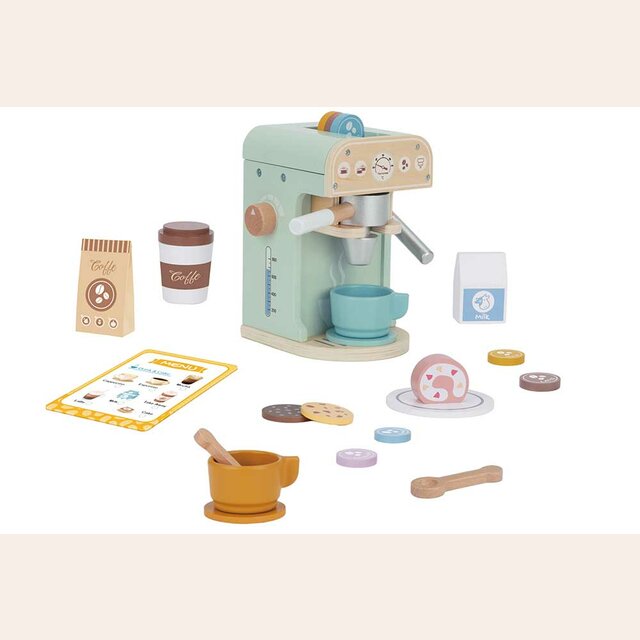 SET DE CAFETERA EN MADERA - TOOKY TOY