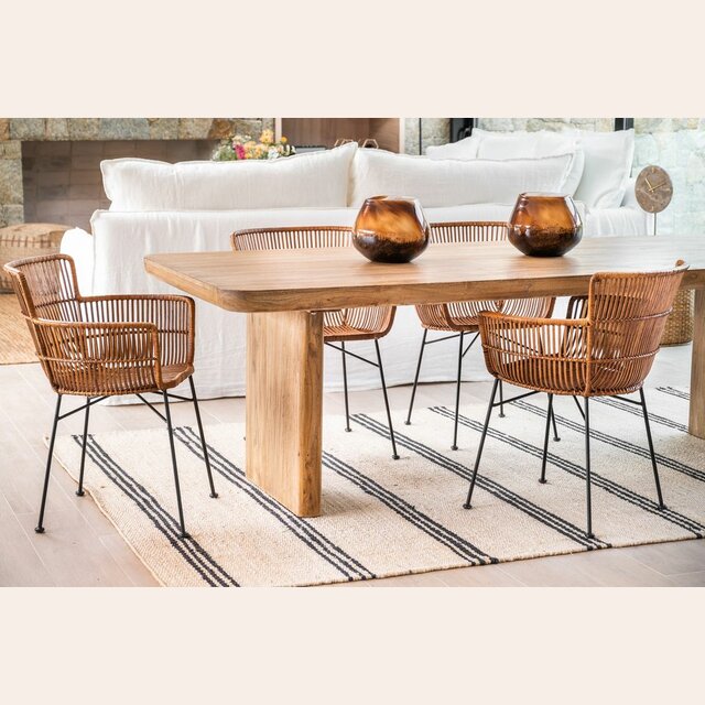 SILLA / BUTACA HONGUITO - FIBRAS Y RATTAN MIEL