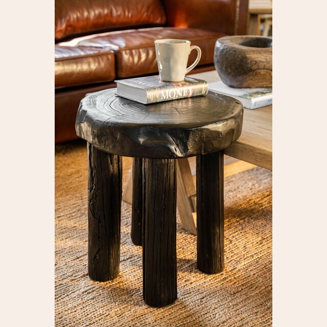 MESA AUXILIAR IRREGULAR NEGRA - 40 CMS