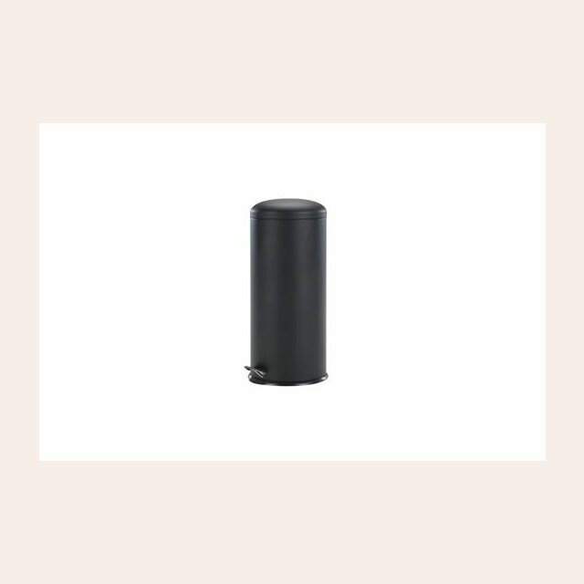 RECIPIENTE DE RESIDUOS 30LTS.- ACERO NEGRO MATE