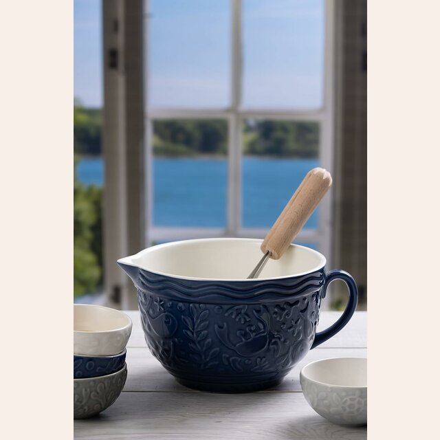 BOWL DE CERAMICA CON PICO VERTEDOR MASON CASH - NAVY