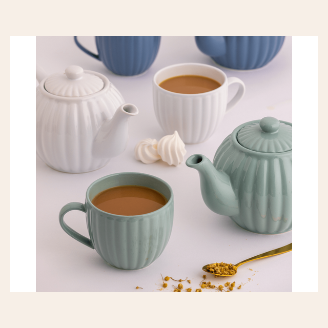 JARRO MUG FACETADO ACQUA - PRICE & KENSINGTON - 460 CC