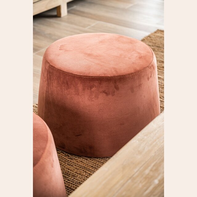 PUFF MILANO - TERCIOPELO COBRE