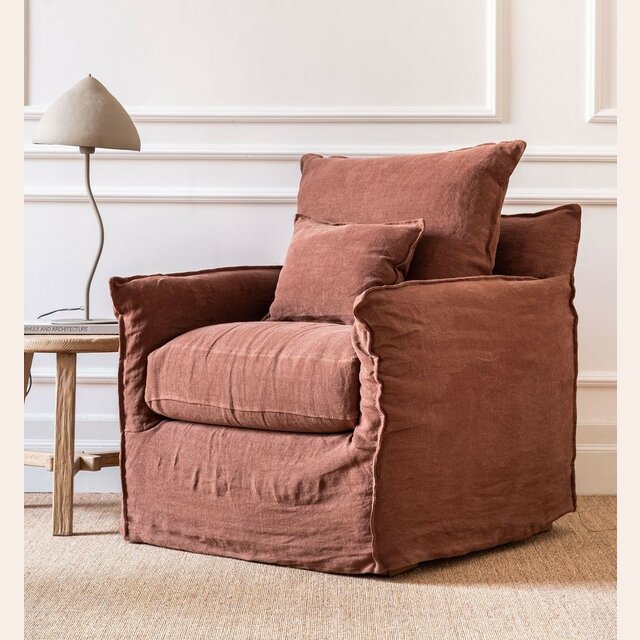 SILLON ALMA LINO ALTO GRAMAJE - 1 CUERPO